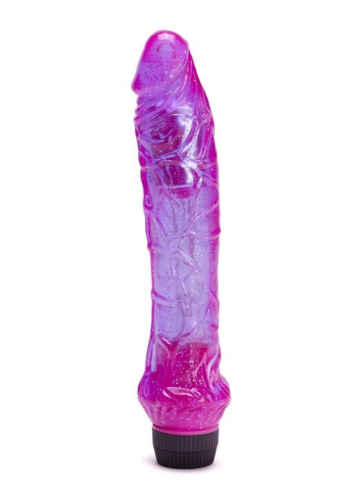 8 Inch Realistic Glitter Jelly G-Spot Vibrator