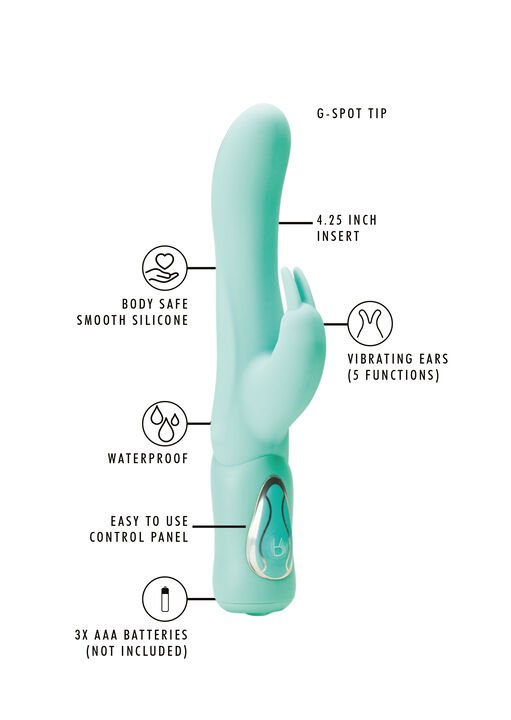 Rampant Rabbit Slim Waterproof Silicone Vibrator - Image 8
