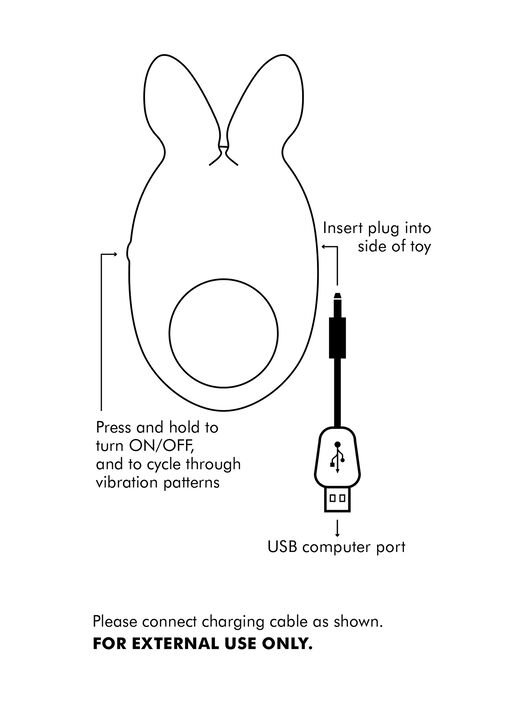 Rampant Rabbit Vibrating Silicone Cock Ring - Image 2