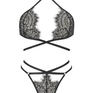 Infinite Crotchless Lace Lingerie 2 Piece Set