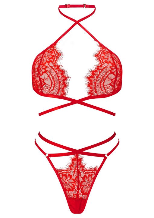Infinite Crotchless Lace Lingerie 2 Piece Set - Image 11