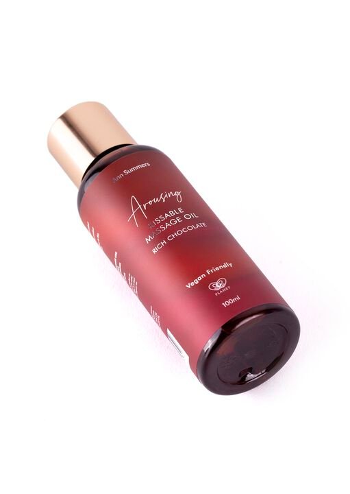 Dark Cherry & Chocolate Luxury Flavoured Kissable Massage Oil 100ml - Image 3