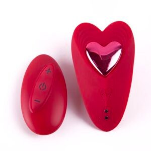 Heart Shaped Remote Control Magnetic Clitoral Knicker Vibrator