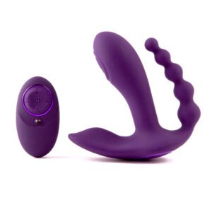 Remote Control 3 Way Clitoral G-Spot Anal Vibrator