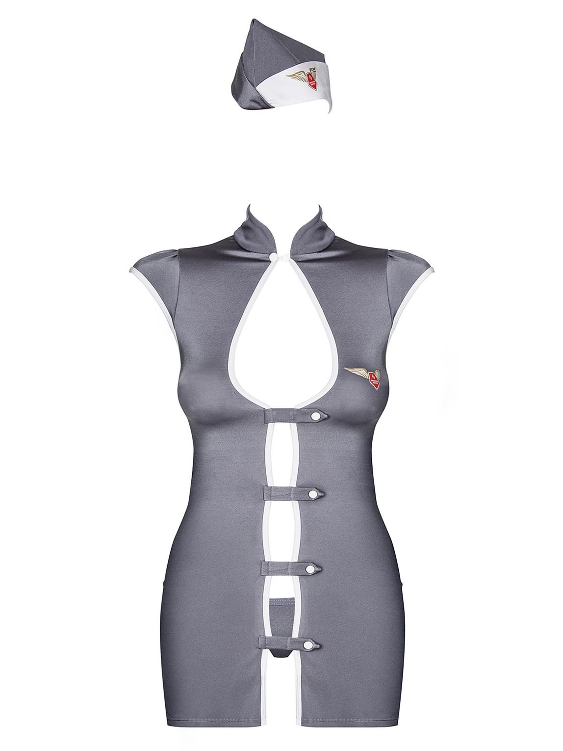 Obsessive Grey Air Hostess Costume - Image 4
